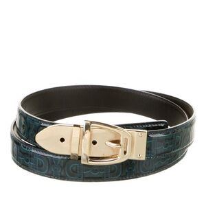 GUCCI Horsebit Leather Belt with Chunky Glossy Goldtone Buckle